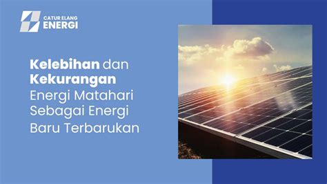 Salah Satu Keuntungan Energi Matahari adalah Hemat Biaya