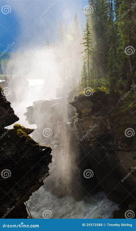 Waterfall and Mist stock photo. Image of beautiful, forest - 29372588