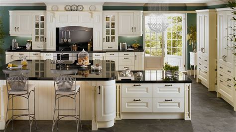 White Wallpaper Kitchen Cabinets