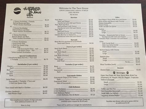 taco house menu littleton - For The Greater Column Photographs