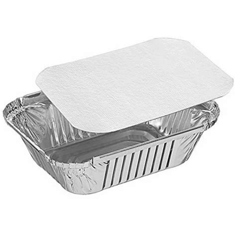 Rectangular 250, 450ml, 750 Aluminum Foil Container With Lid, Thickness: 1 To 1.5 mm at Rs 3700 ...