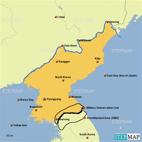 East Korea Bay Map