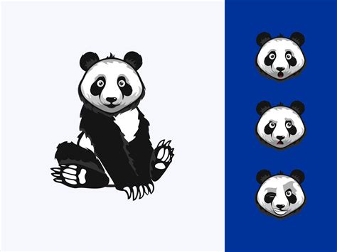 Pandas! Illustrated Panda Character by dZENcode on Dribbble