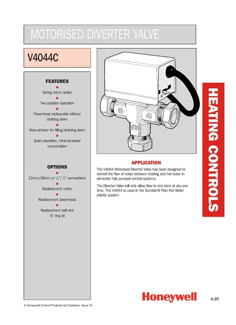 Honeywell Motorised Zone Valve (KE4023) -Harris & Bailey Ltd