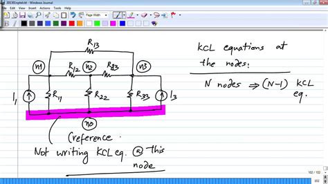 Mod-01 Lec-06 Circuit analysis; Number of KCL and KVL equations in a circuit; Nodal analysis ...