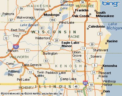 Eagle Lake, Wisconsin Area Map & More