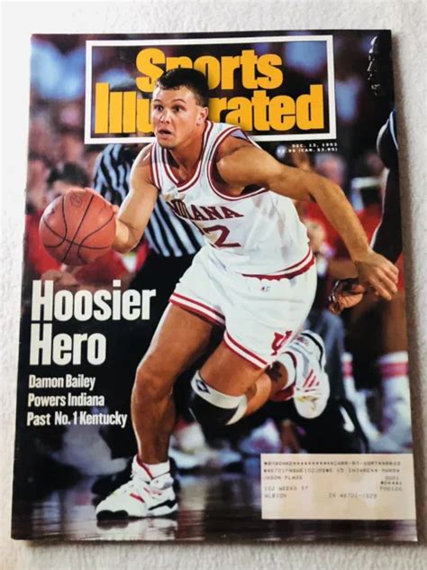 SPORTS ILLUSTRATED DECEMBER 13, 1993 Damon Bailey Indiana Hoosiers ...