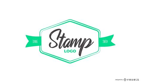 Stamp Custom Logo Design Vector Download