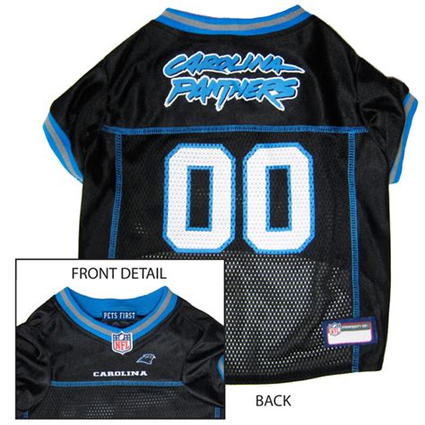 Carolina Panthers Officially Licensed Dog Jersey - Blue Trim with Same ...