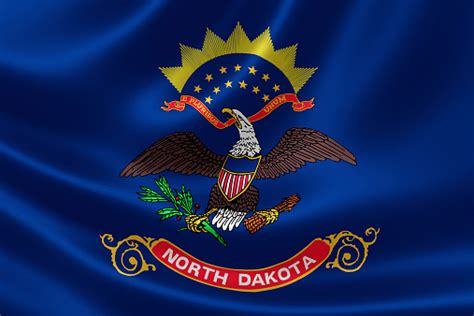 North Dakota State Flag Stock Photo - Download Image Now - iStock