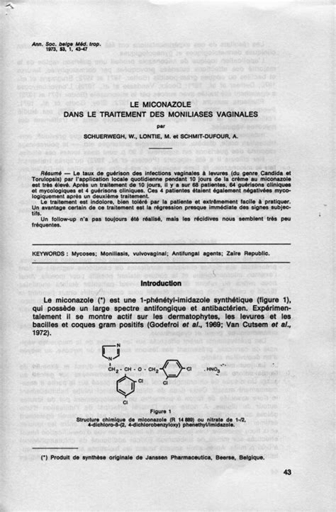 (PDF) [Miconazole in the treatment of vaginal moniliasis]