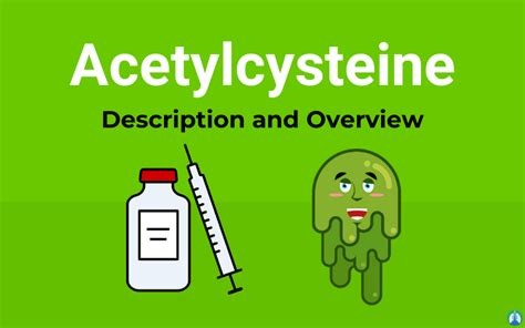 N Acetylcysteine Mechanism Of Action