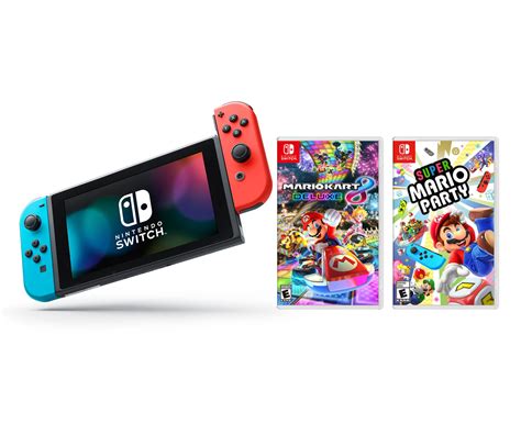 Nintendo Switch Mario Party Bundle: Super Mario Party, Mario Kart 8 Deluxe and Nintendo Switch ...