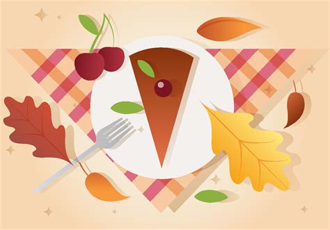 Thanksgiving Piece of Pie 123081 Vector Art at Vecteezy