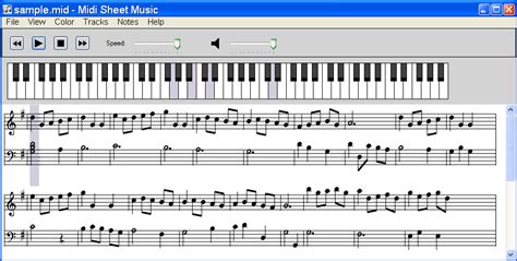 Midi Sheet Music Player