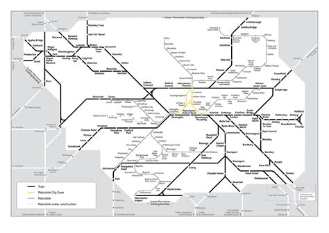 Manchester Tram Map