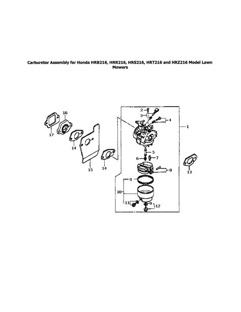 Honda Small Engine Carburetor Diagram | My Wiring DIagram