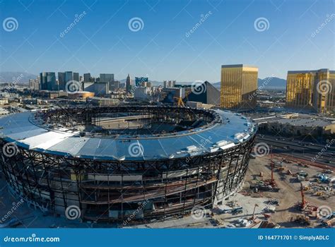 Las Vegas Stadium during Construction Editorial Photo - Image of summer, blue: 164771701