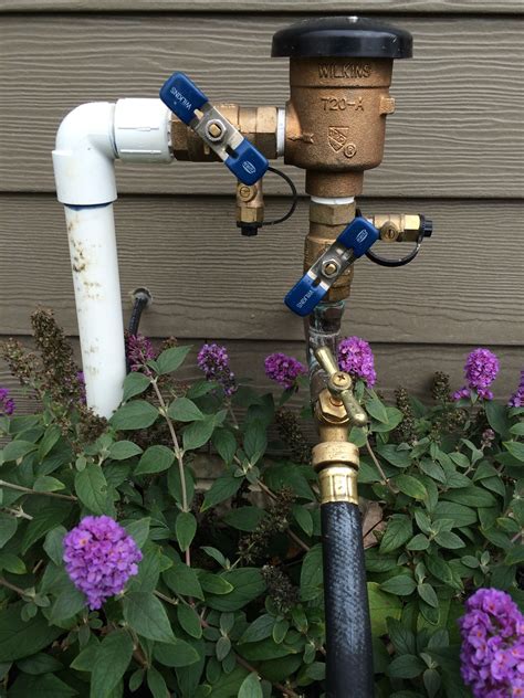 The air line is connected upstream of the backflow preventer. Irrigation, Wind Chimes, System ...