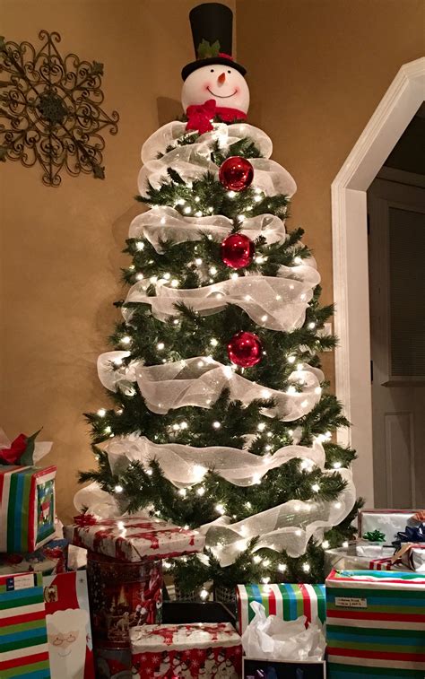 Snowman tree | Wall christmas tree, Christmas themes decorations ...
