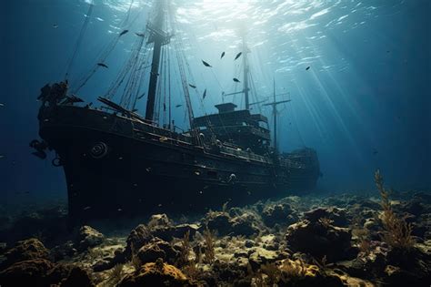 Premium Photo | Ancient shipwrecks and historical relics