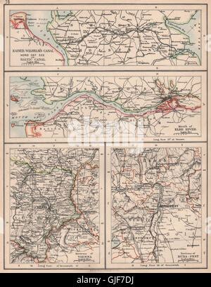 Kiel Canal Map Stock Photo - Alamy