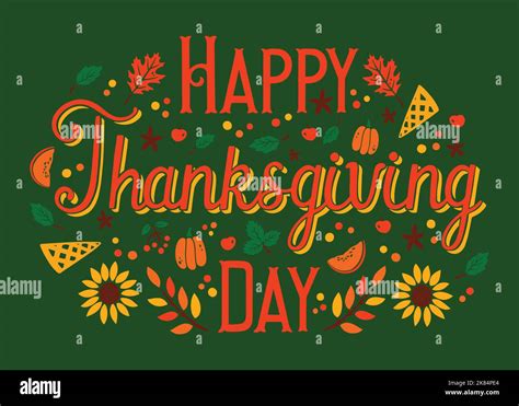 hand drawn thanksgiving text vector design illustration Stock Vector ...