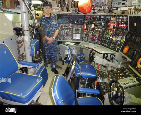 TOKYO, Japan - The U.S. Navy shows the inside of the Ohio-class nuclear-powered submarine ...