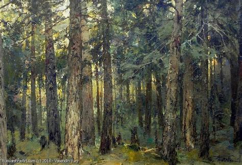 Forest - oil, canvas, 19.7" x 27.6", Vasendin Yury Artwork Painting ...