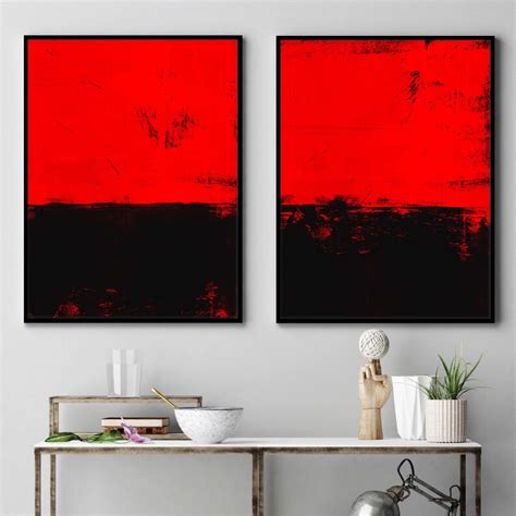 Red & Black Art, Abstract Art, Contemporary Art, Abstract Painting ...