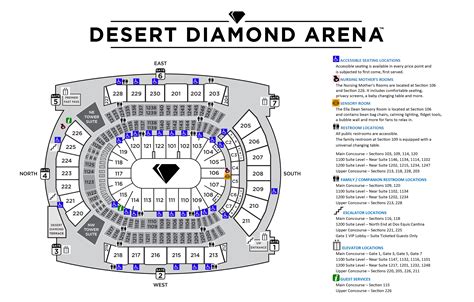 Seating Charts | Desert Diamond Arena