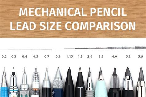 Mechanical Pencil Lead Size Comparison