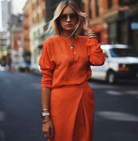 Orange monochromatic outfit | Style, Street style, Fashion