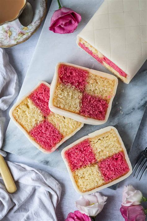 Vegan Battenberg Cake - Domestic Gothess