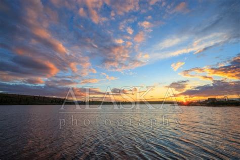 Eureka Lake Sunrise - Alaska Photography