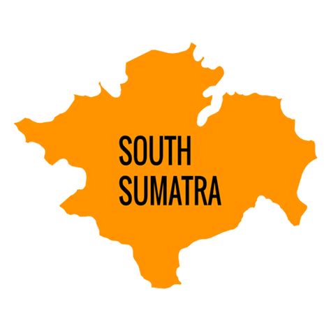 South Sumatra Province Map PNG & SVG Design For T-Shirts