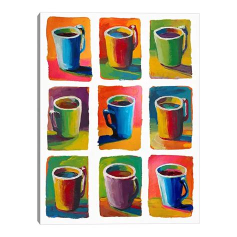 Fine Art Canvas Coffee Cups Canvas Wall Art