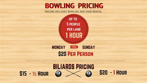 BOWLING-PRICING - Strike 10 Bowling & Sports Lounge