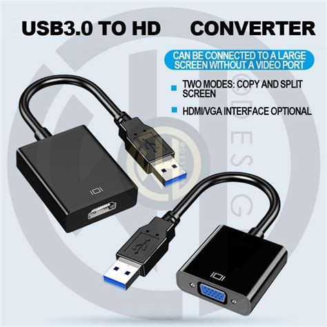 USB 3.0 to VGA Adapter Video Graphic Display External Cable/USB 3.0 to ...