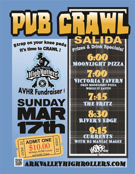 a poster for the pub crawl