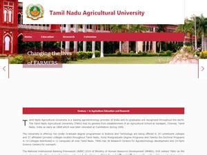 Tamil Nadu Agricultural University Ranking