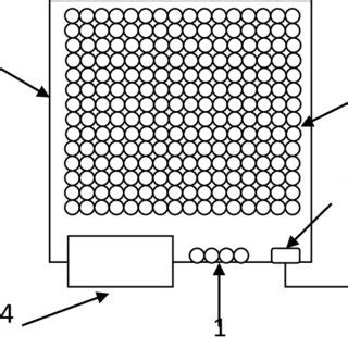 LED writing display overall view Where: 1: Key Module 2: led dot matrix ...