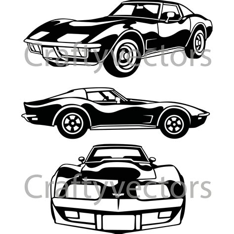 Chevrolet Corvette C3 Vector File | Etsy