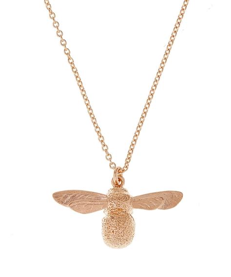 Alex Monroe Rose Gold Baby Bee Necklace | Accessories | Liberty.co.uk | Bee necklace, Luxury ...