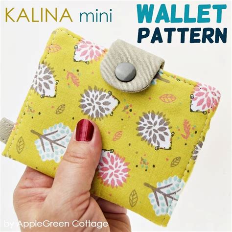 Wallet Sewing Pattern - Kalina Mini - AppleGreen Cottage