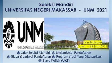 SELEKSI MANDIRI UNM - UNIVERSITAS NEGERI MAKASSAR 2021 - YouTube