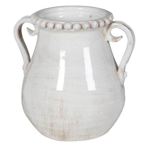 White Ceramic Urn Vase