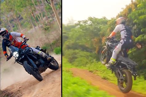 Upcoming Royal Enfield Himalayan 450 goes off-road with CS Santosh