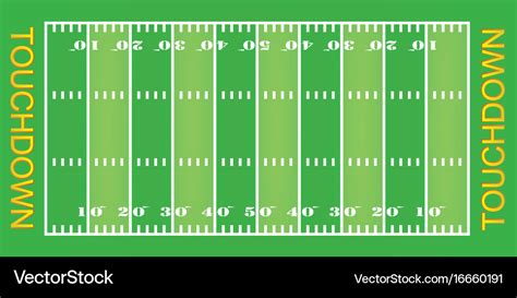 American football field Royalty Free Vector Image