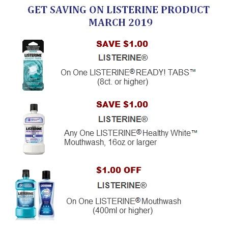 Listerine Coupons | Coupon Network